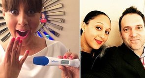 Tamera Mowry en de zwangerschapstest