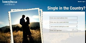 Screenshot der Homepage von FarmersOnly.com
