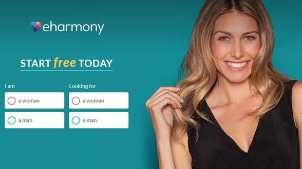 Screenshot van eharmony