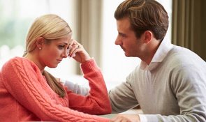 Een stel dat te maken heeft met depressie