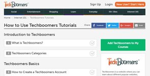 Capture d'écran de la page d'aide sur TechBoomers