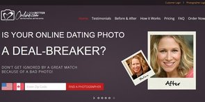 Screenshot der LookBetterOnline-Homepage