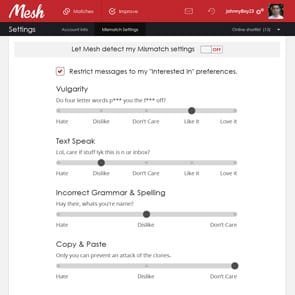 Photo des questions de filtre de non-concordance de maillage