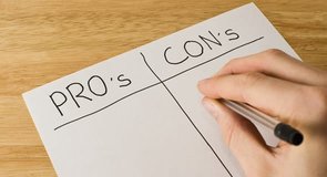 Photo d'une liste des avantages et des inconvénients