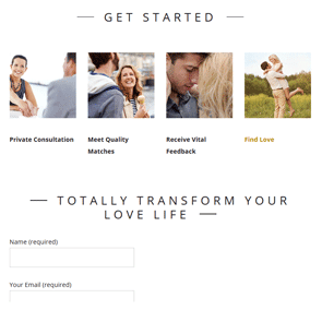 Capture d'écran de la page Matchmaking de Julianne Cantarella