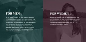 Foto van de diensten voor mannen en vrouwen