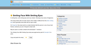 Screenshot des Emoji-Eintrags auf Emojipedia