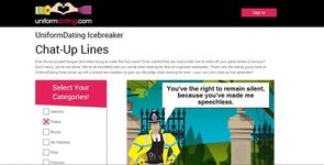 Screenshot des Icebreakers-Generators bei UniformDating.com