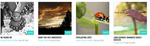 Screenshot delle offerte di pubblicazione di Creators