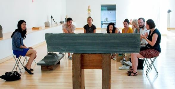 Foto der Sitzung des Zentrums der Aufmerksamkeit im Noguchi Museum