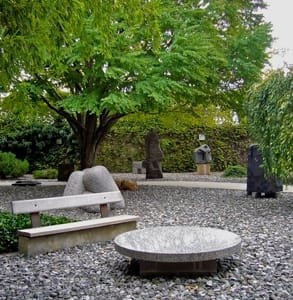 Bild vom Skulpturengarten des Noguchi Museums
