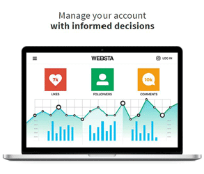 Capture d'écran de la page d'analyse de WEBSTA