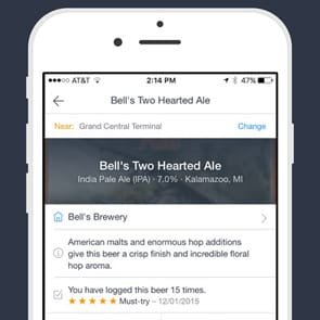 Photo de BeerMenus sur mobile