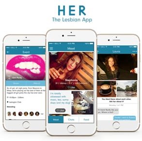 Screenshots der HER-App