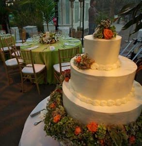 Photo d'un mariage organisé au Conservatoire des Fleurs