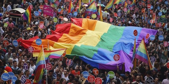 Photo d'un festival gay