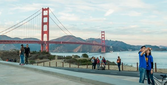 San Francisco'daki bir Milli Park olan Battery East'in fotoğrafı