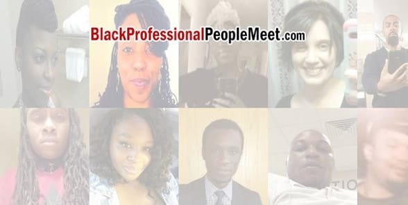 Capture d'écran de la page d'accueil de BlackProfessionalPeopleMeet
