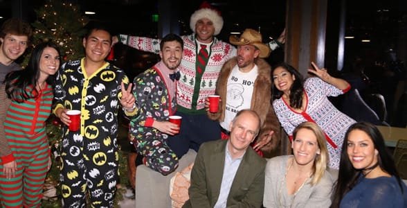 Foto von der Weihnachtsfeier des SoCap Advertising Teams