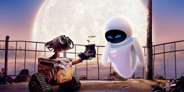 Foto van Wall-E en zijn vriendin