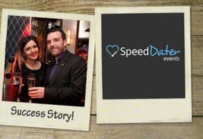 Foto von Anu und Ian, die sich bei einem SpeedDater-Event kennengelernt haben