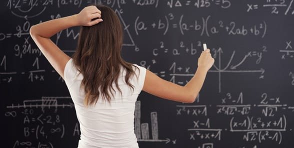 Foto eines mathematischen Problems, das nicht aufgeht