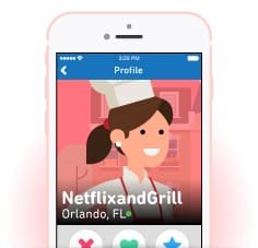 Bild eines Online-Dating-Profils