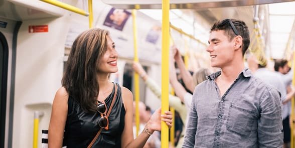Foto eines Paares nach einem ersten Date