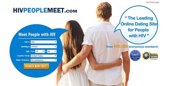 Screenshot von HIVPeopleMeet.com