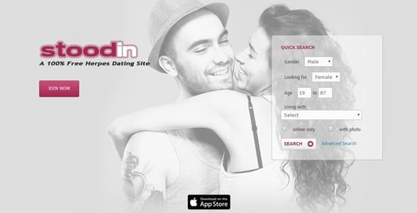 Screenshot von Stoodins Homepage