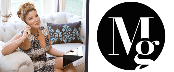 Photo de Michelle Galarza et son logo