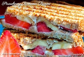 Foto del panino alla fragola e banana per gentile concessione di CKatz