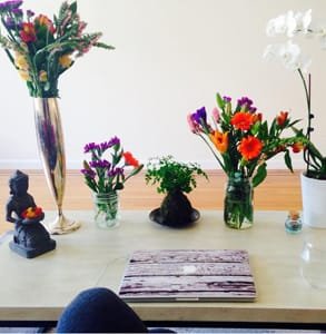 Photo de l'espace de travail de Sarah Jones