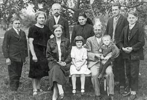 Foto di Franz Xaver Lffler e della sua famiglia