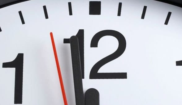 Photo d'une horloge