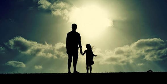 Photo d'un père et d'un enfant