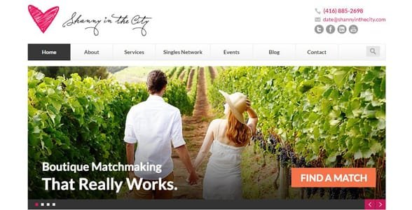 Screenshot von Shanny in the Citys Homepage