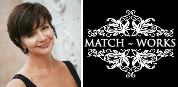 Sheree Morgans Kopfschuss und das Match-Works-Logo
