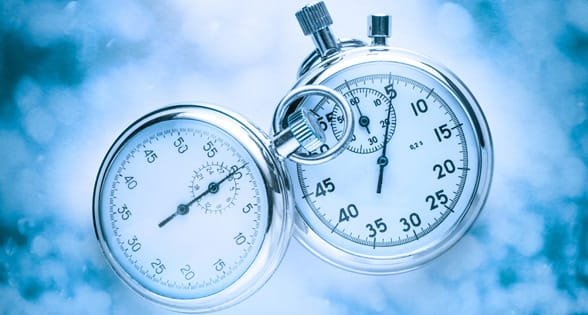 Photo de deux chronomètres