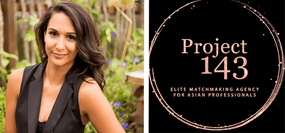 De headshot van Aneeka Patel en het Project 143-logo