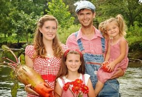 Foto von Baker Creek Heirloom Seeds Gründer Jere Gettle und seiner Familie