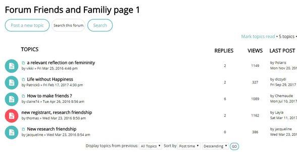 Screenshot des Forums von 2Seniors.co.uk