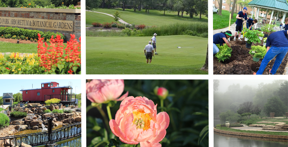 Collage van de buitenruimtes van Overland Park