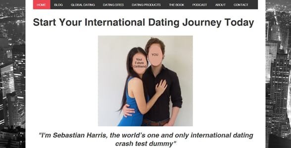 Screenshot der Global Seducer-Website