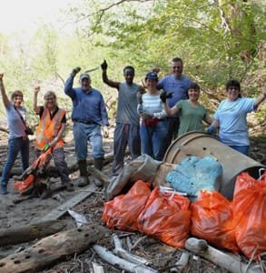 Foto von Riverkeeper-Freiwilligen