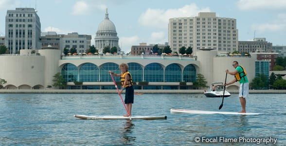 Foto van stand-up paddlesurfen in Madison