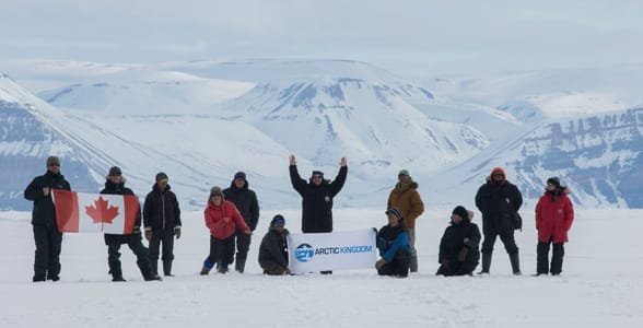 Photo d'un groupe d'expédition du Royaume de l'Arctique