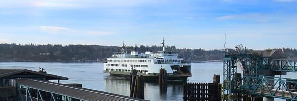 Fotografie z přistání trajektu Bremerton