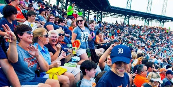 Foto del día inaugural de los Tigres de Detroit