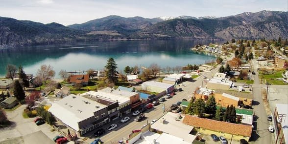 Photo du centre-ville du lac Chelan